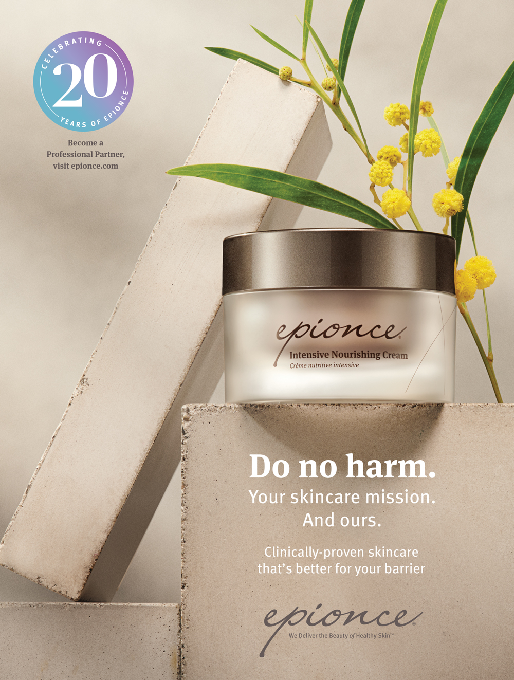 Epionce Trade Print Ad for Targeting Pros
