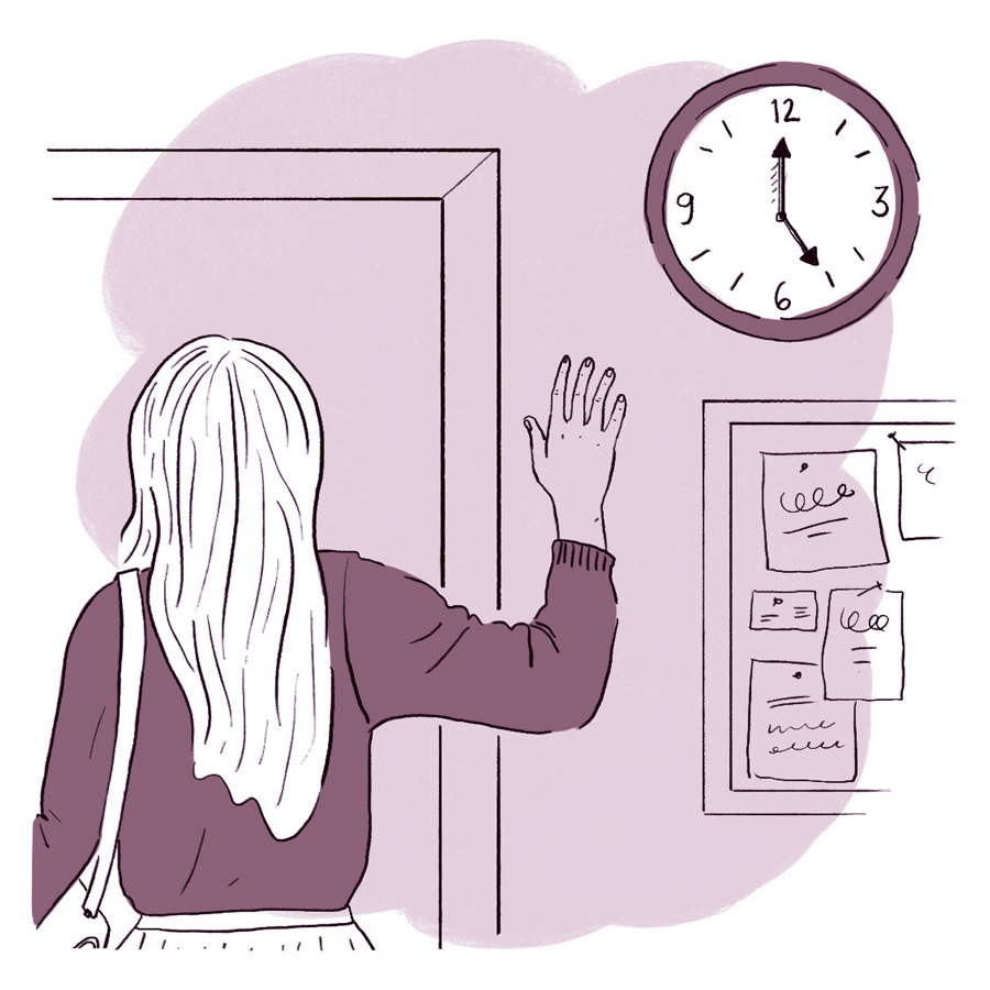Agency Illustrations: Walking Out at 5pm
